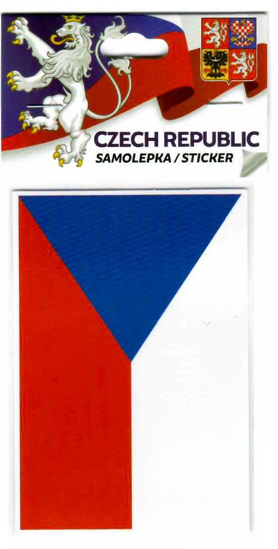 Samolepka česká vlajka