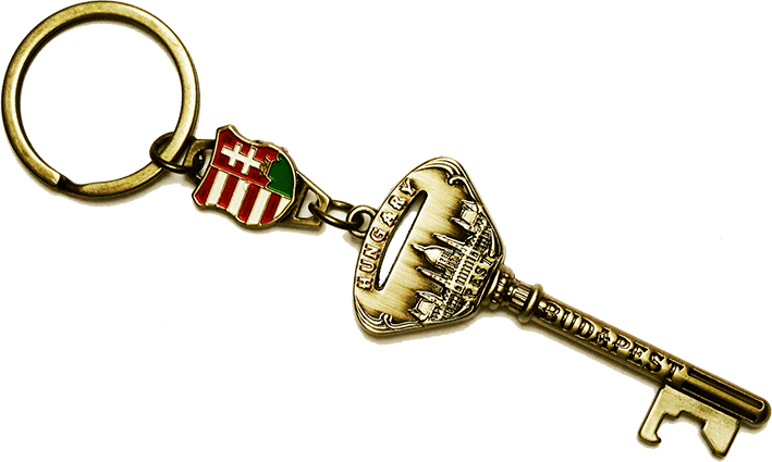 Přívěšek - klíč BUDAPEST