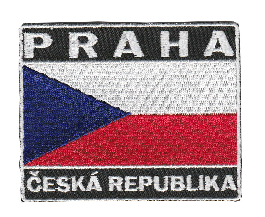 Nasivka Česká vlajka+PRAHA+ČR